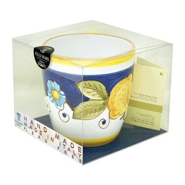 Mug Positano Light Handcrafted Deruta Pottery