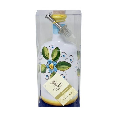 Oil bottle 0,75L 25,36oz Taormina Italian Pottery