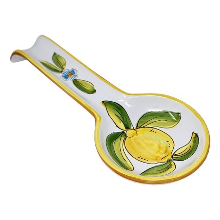 Spoon rest 11" Taormina Handcrafted Deruta Pottery