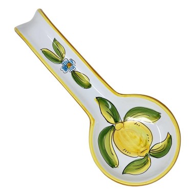 Spoon rest 11" Taormina Handcrafted Deruta Pottery
