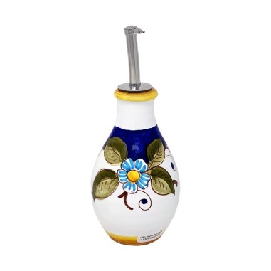 Oil bottle 7" Positano Handcrafted Deruta Pottery