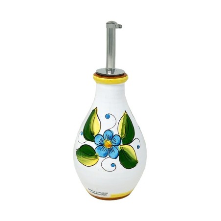 Oil bottle 7" Taormina Handcrafted Deruta Pottery