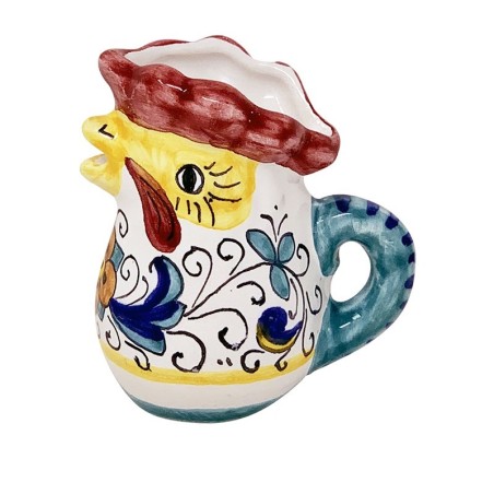 Rooster creamer 3,5" Ricco Deruta Italian Pottery