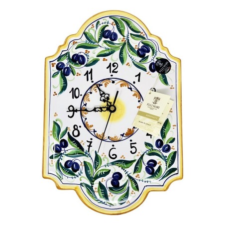 Horloge murale 36x24cm Olive