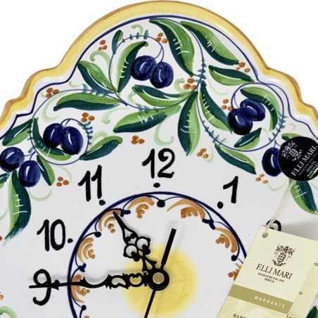 Horloge murale 36x24cm Olive