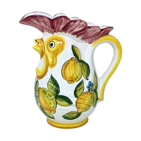 MioCocorico Taormina Rooster Pitcher Handcrafted Deruta Pottery