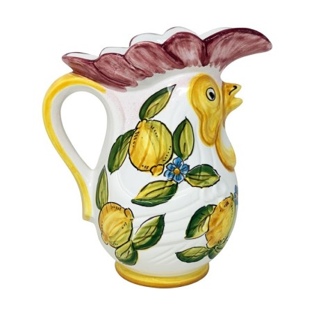 MioCocorico Taormina Rooster Pitcher Handcrafted Deruta Pottery