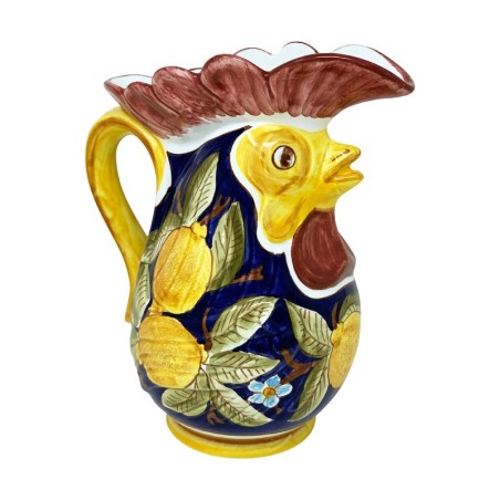MioCocorico Positano Blu Rooster Pitcher