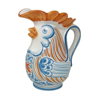 MioCocorico Lucrezio Rooster Pitcher Handcrafted Deruta Pottery