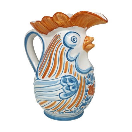 MioCocorico Lucrezio Rooster Pitcher Handcrafted Deruta Pottery