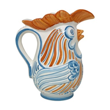 MioCocorico Lucrezio Rooster Pitcher Handcrafted Deruta Pottery
