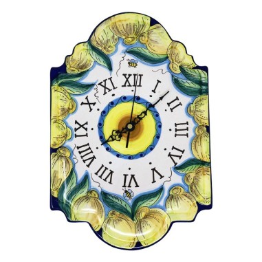 Wall clock 15" Amalfi Handcrafted Deruta Pottery