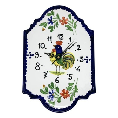 Horloge murale 36x24cm Provenza Céramique artisanale italienne originale de Deruta