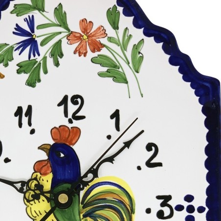 Horloge murale 36x24cm Provenza Céramique artisanale italienne originale de Deruta