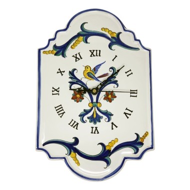 Wall clock 15" Firenze Handcrafted Deruta Pottery