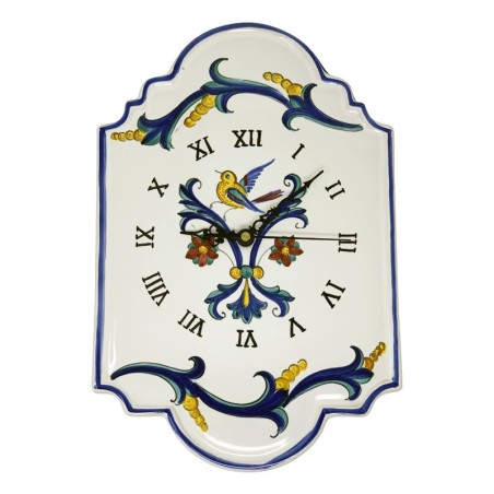 Wall clock 15" Firenze Handcrafted Deruta Pottery