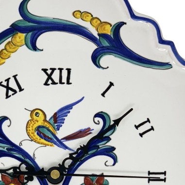 Wall clock 15" Firenze Handcrafted Deruta Pottery