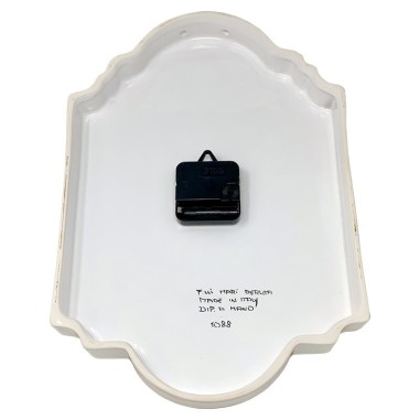Wall clock 15" Rubino Handcrafted Deruta Pottery