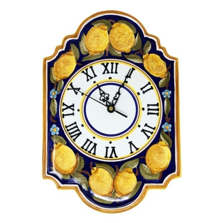 Horloge murale 36x24cm Positano Blu