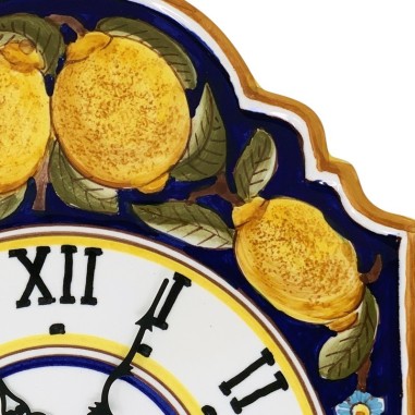 Wall clock 15" Positano Blu