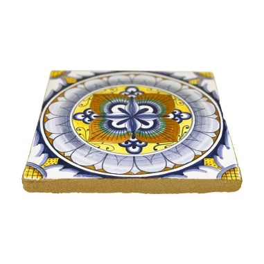 Hand-Painted Venezia Tile – 8 x 8 in