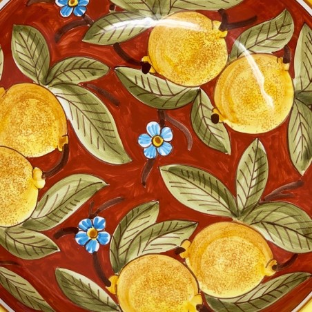 Insalatiera Positano Rosso  ceramica di deruta