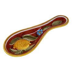 Scalloped "Gubbio" wall platter Positano Rosso Italian Pottery 2