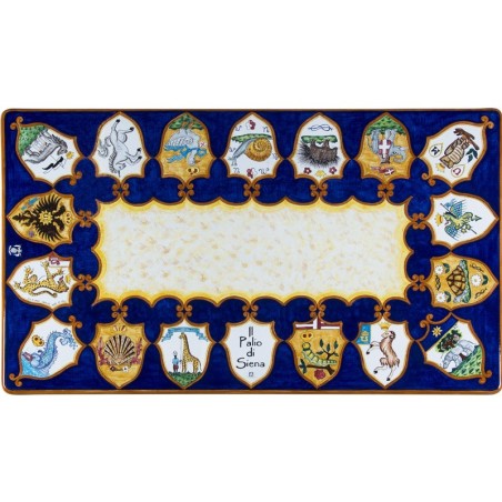 Table en pierre de lave Palio di Siena