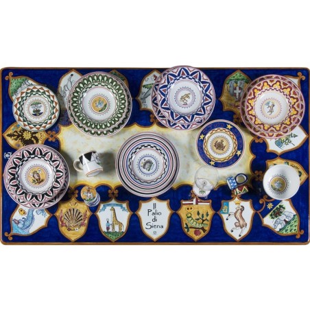 Table en pierre de lave Palio di Siena