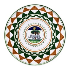 Round wall clock 12" Palio di Siena - Selva Italian Pottery