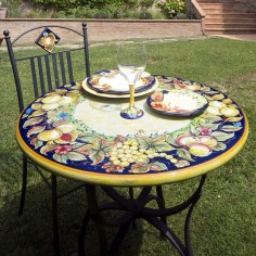 Lava Stone Table Ravello Italian Pottery