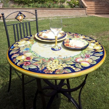 Table en pierre de lave Sicilia