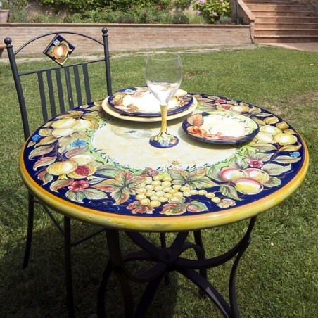 Table en pierre de lave Sicilia
