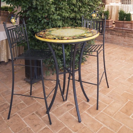Table en pierre de lave Sicilia