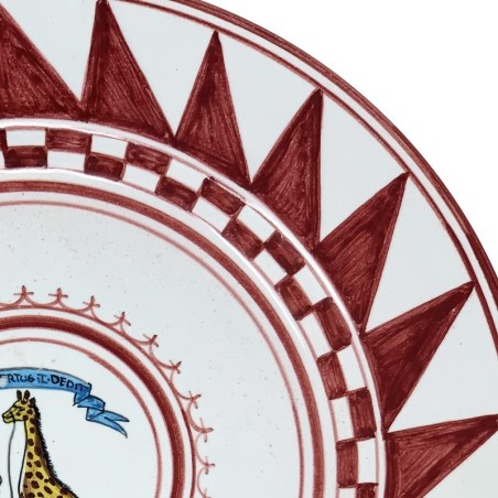 Assiette de table Palio di Siena - Giraffa