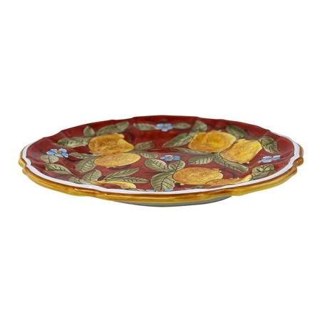 Assiette murale "Gubbio" Positano Rouge