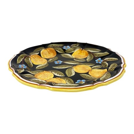 Piatto da muro "Gubbio" Positano Nero