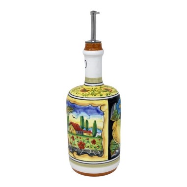 Oil bottle 0,75L 25,36oz Colli Umbri Italian Pottery