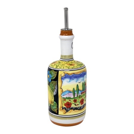 Oil bottle 0,75L 25,36oz Colli Umbri Italian Pottery