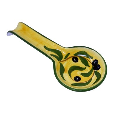 Spoon rest Olive Italian Pottery Spoon rest Olive Italian Pottery