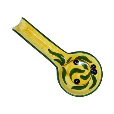 Poggiamestolo Olive  ceramica di deruta