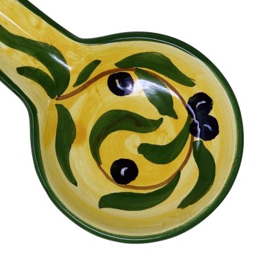 Poggiamestolo Olive  ceramica di deruta