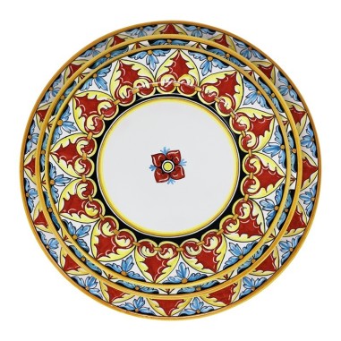 Assiette de table Sofia Céramique artisanale italienne originale de Deruta