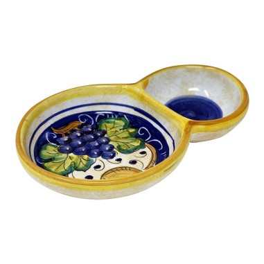 Porte-olives Bacco Céramique artisanale italienne originale de Deruta