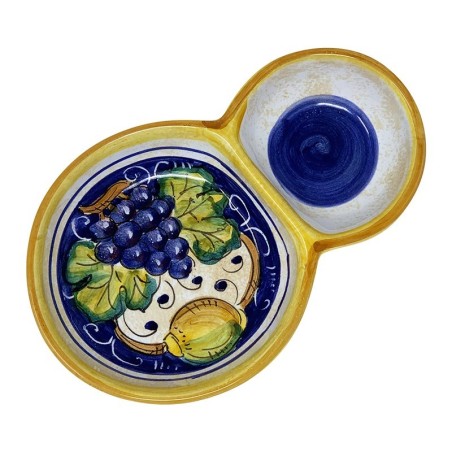 Porte-olives Bacco Céramique artisanale italienne originale de Deruta
