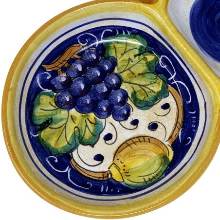 Porte-olives Bacco Céramique artisanale italienne originale de Deruta