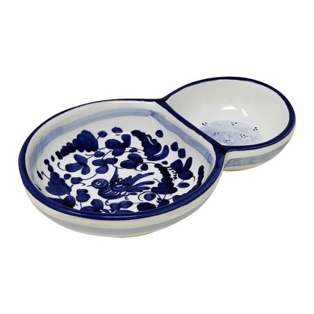 Olive Dish Bowl Arabesco Blu