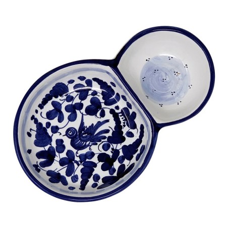 Olive Dish Bowl Arabesco Blu