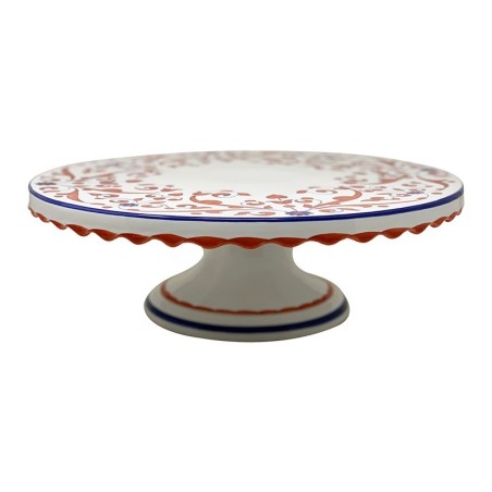 Cake stand 14" Asso di Cuori Italian Pottery