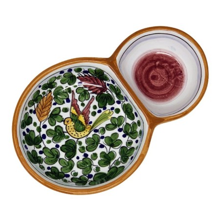 Olive dish bowl Arabesco Color Handcrafted Deruta Pottery